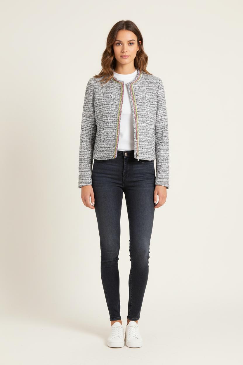 Veste Tweed Bleu - Taille S/36