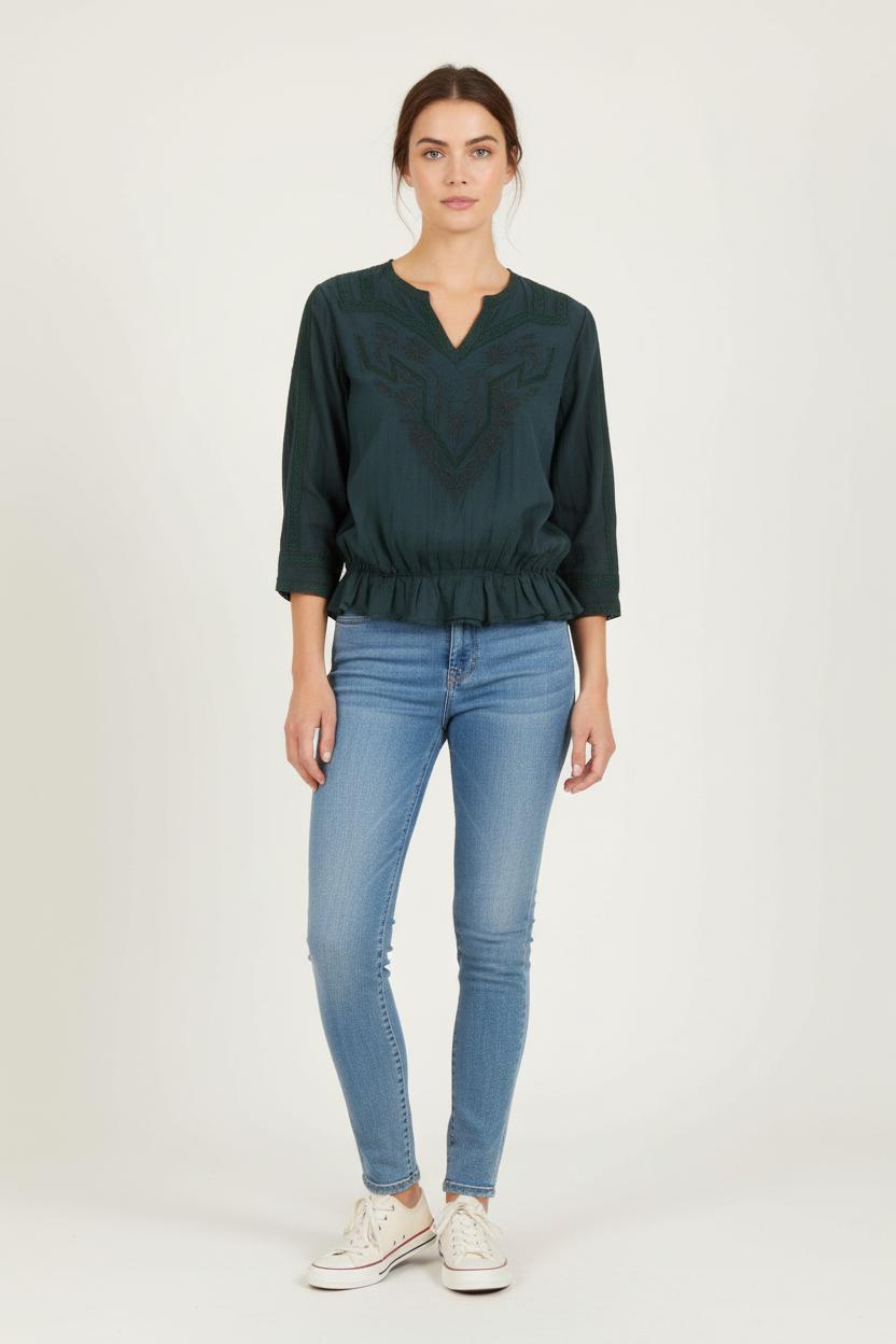 Blouse Verte - Taille S/36