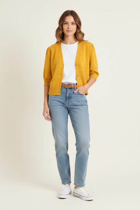 Cardigan Jaune - Taille S/36