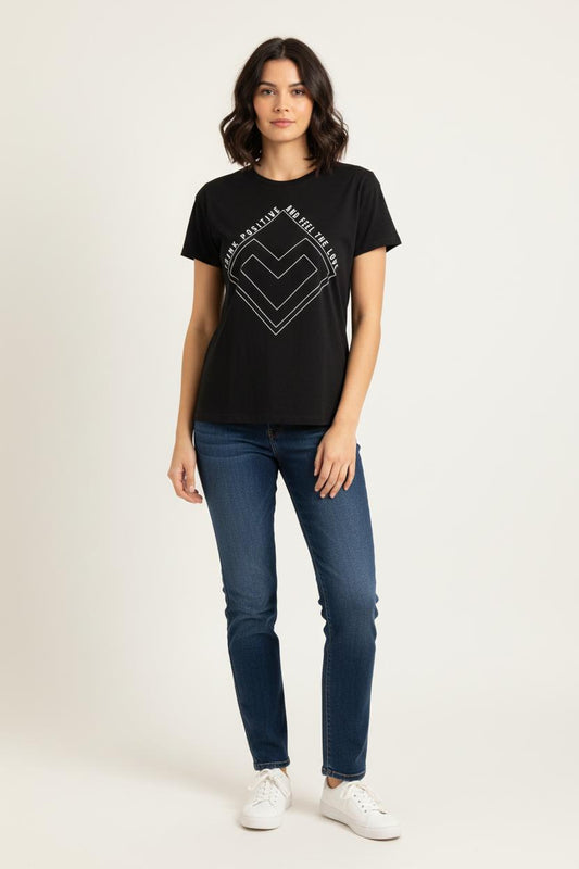 Tee-shirt Noir - Taille XS/34