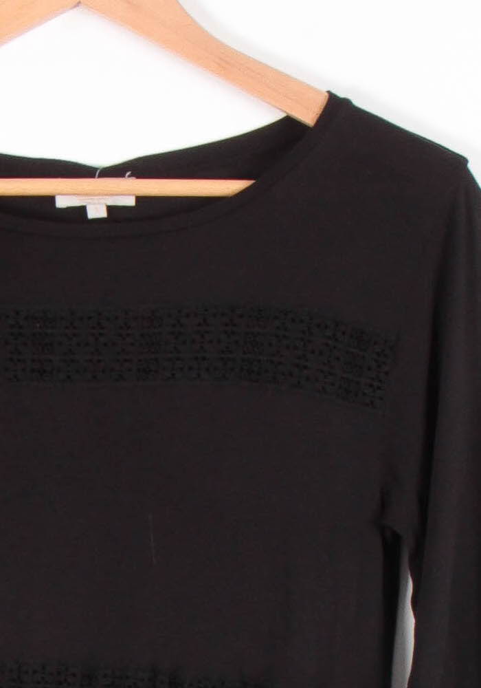 Tee-shirt Manches Longues Noir - Taille S/36