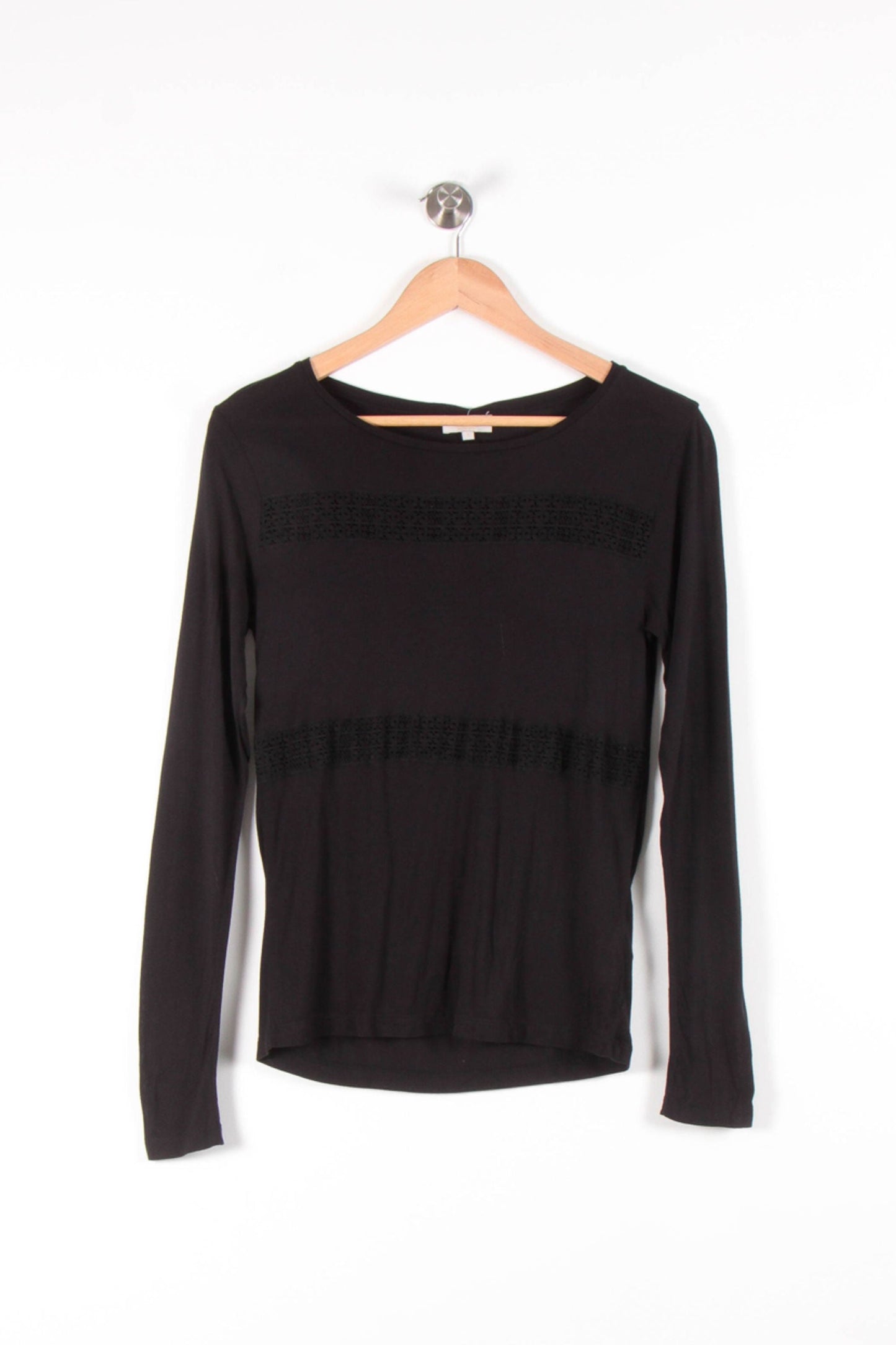 Tee-shirt Manches Longues Noir - Taille S/36