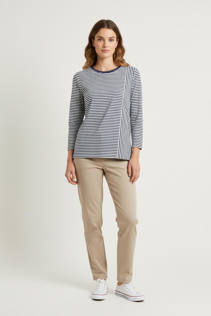 Marinière Blanche et Bleue - Taille S/36