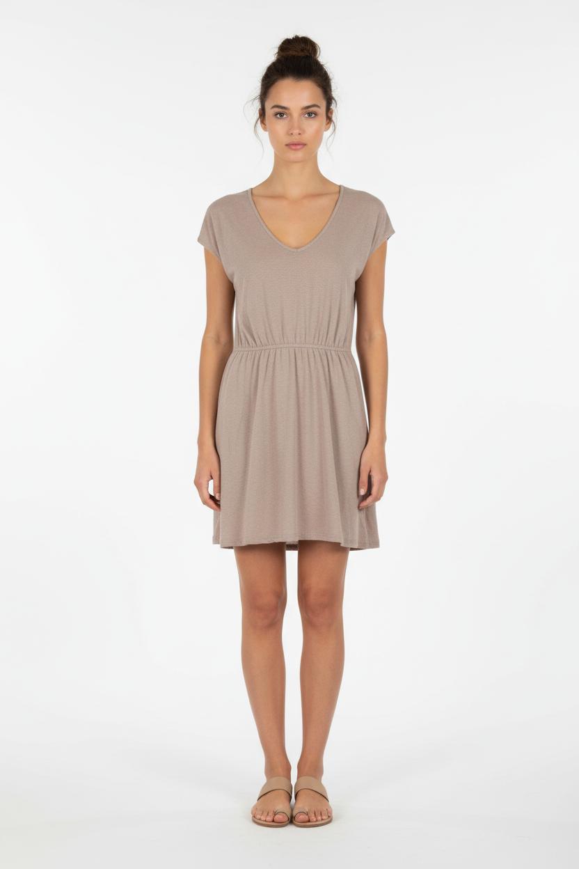 Robe Midi Beige - Taille S/36