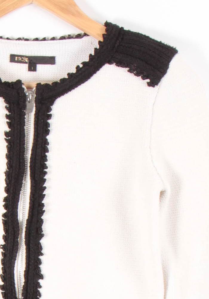 Veste Courte Blanche et Noire - Taille S/36