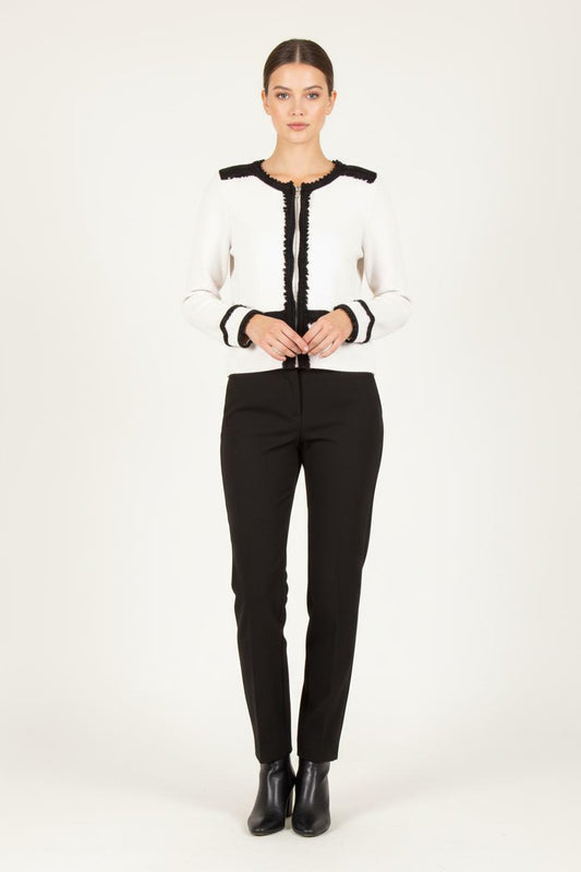 Veste Courte Blanche et Noire - Taille S/36