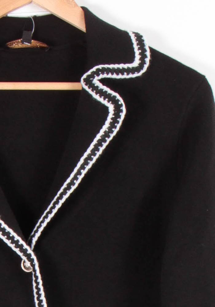 Veste Tailleur Noir et Blanc - Taille L/40