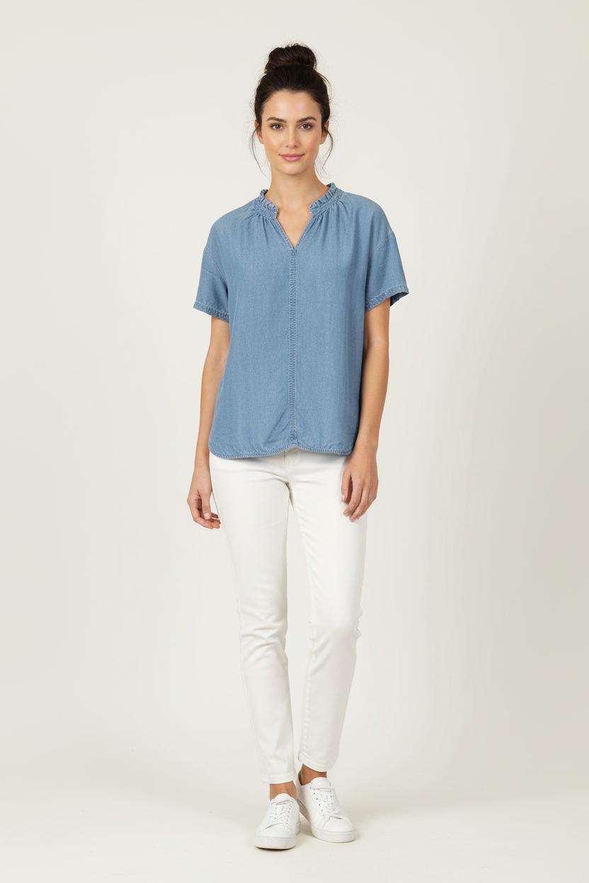 Blouse Bleue - Taille S/36