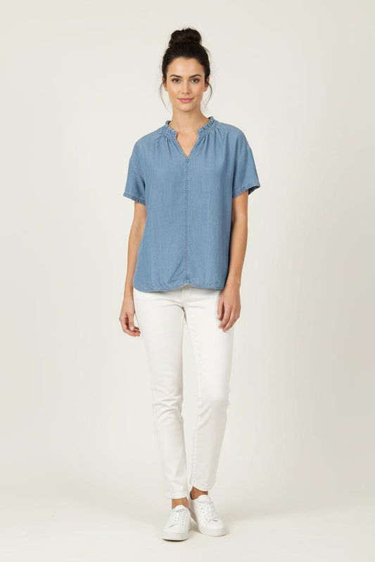 Blouse Bleue - Taille S/36