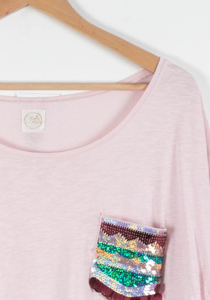 Tee-shirt Rose - Taille L/40