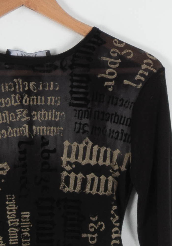 Tee-shirt Noir et Beige - Taille XL/42