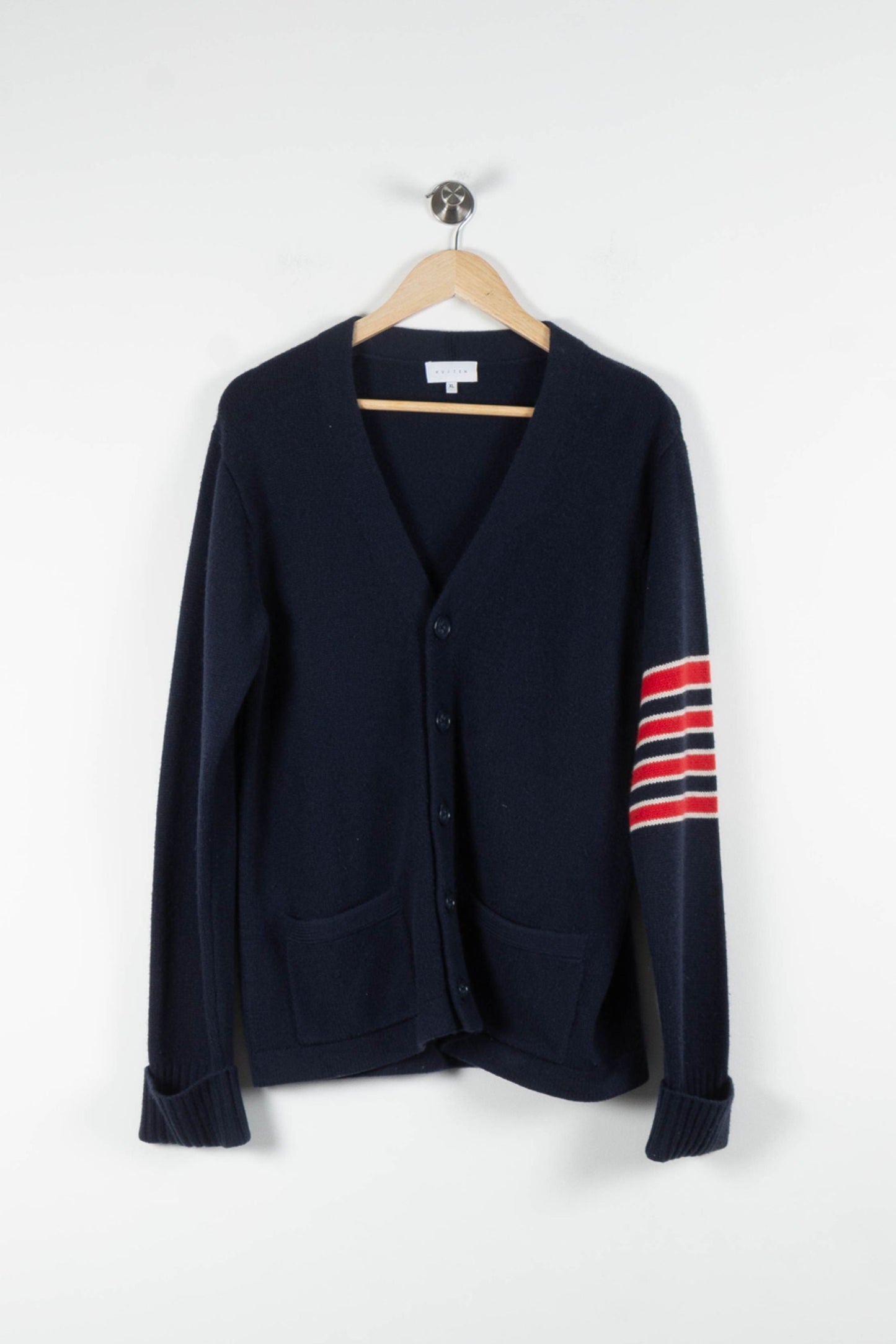 Cardigan Bleu et Rouge - Taille XL/42