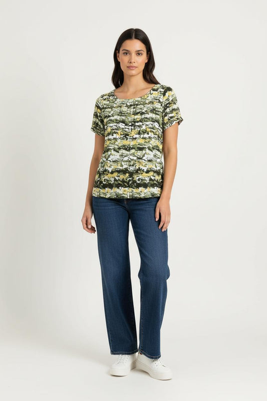 Tee-shirt Vert et Jaune - Taille S/36