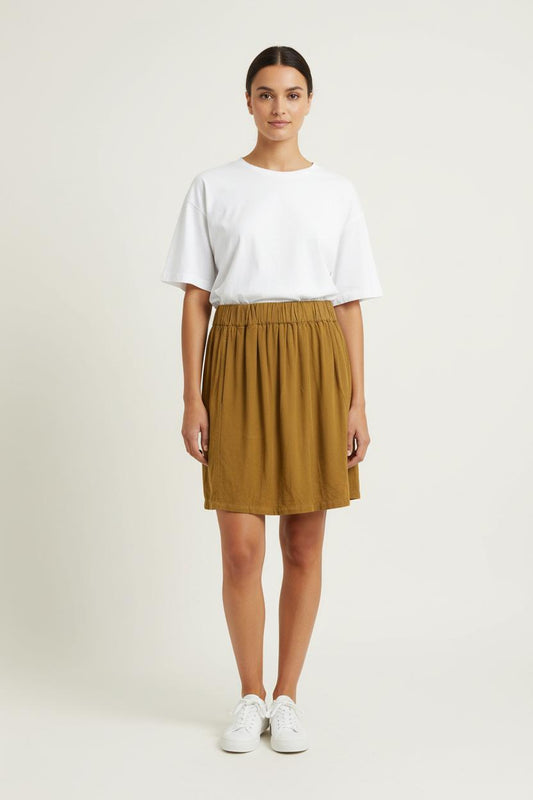 Jupe Plissée Marron - Taille M/38