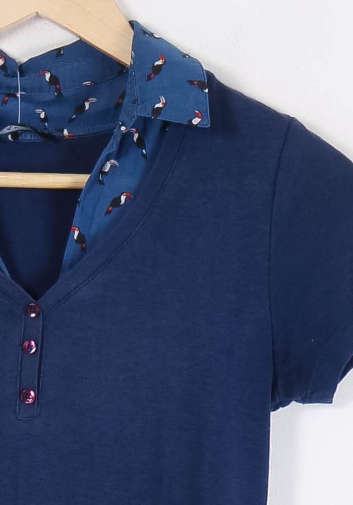 Polo Bleu - Taille S/36