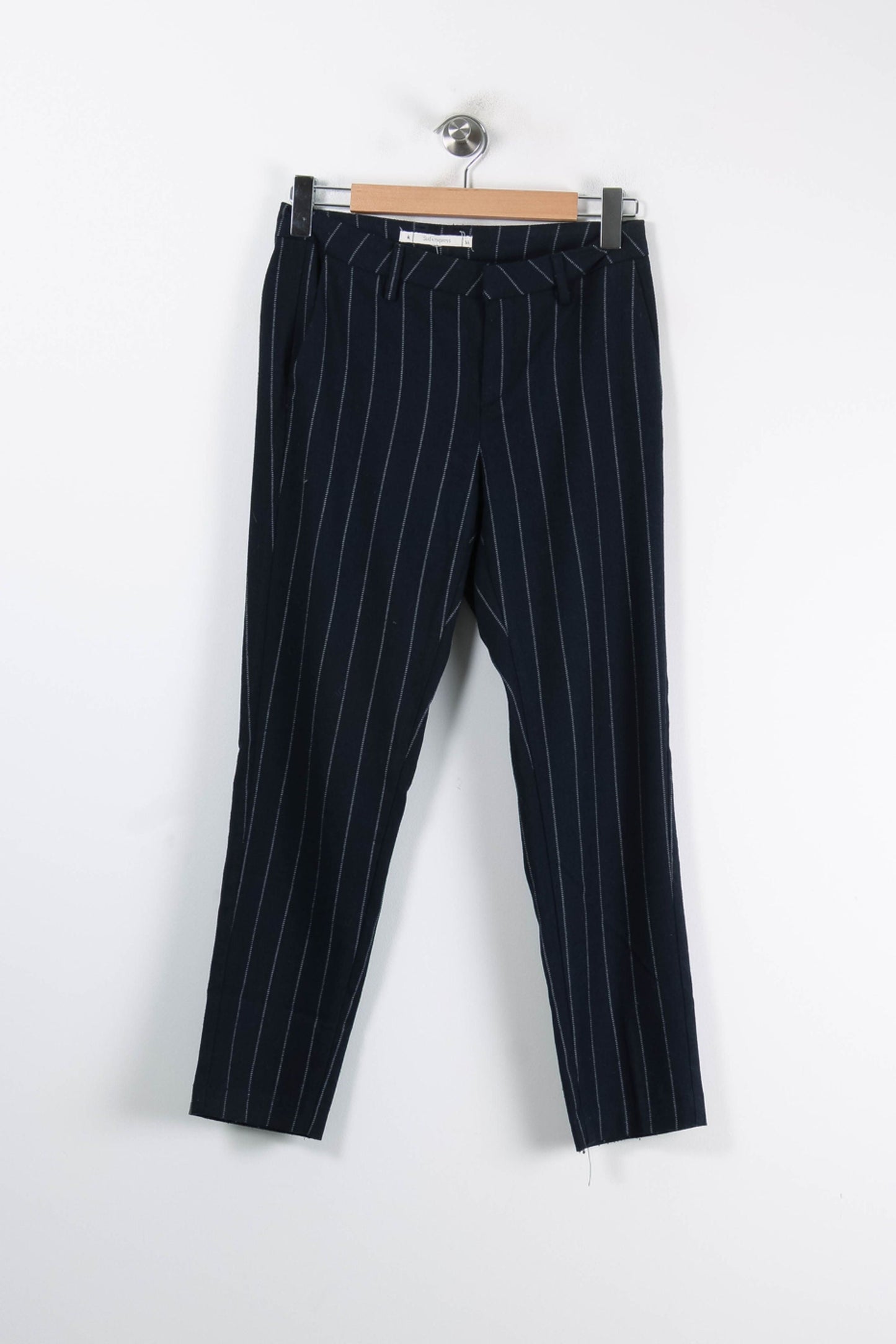 Pantalon Bleu à Rayures Blanches - Taille S/36