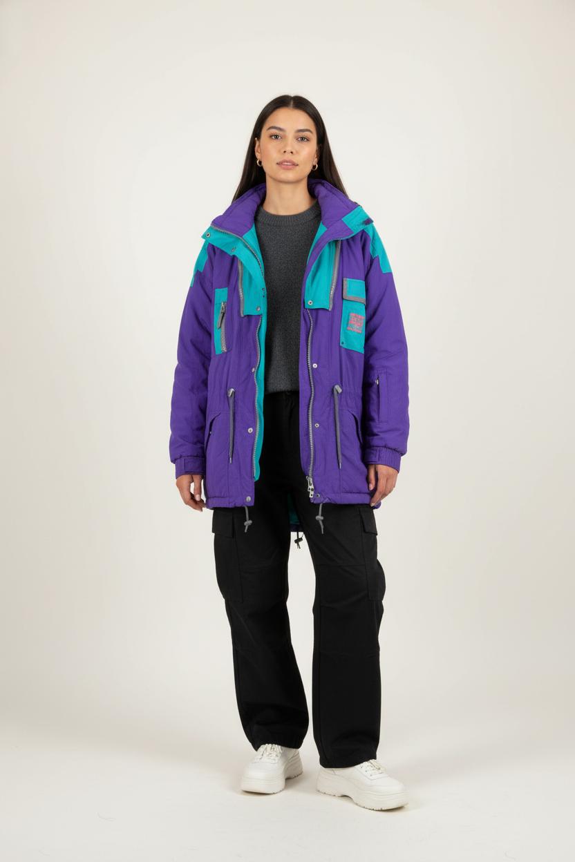 Veste de Ski Violette et Turquoise - Taille XXXL/46