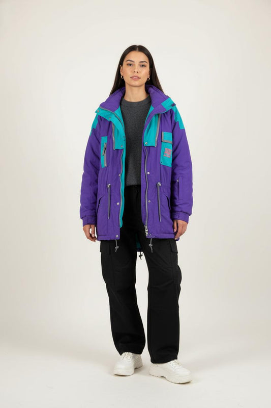 Veste de Ski Violette et Turquoise - Taille XXXL/46