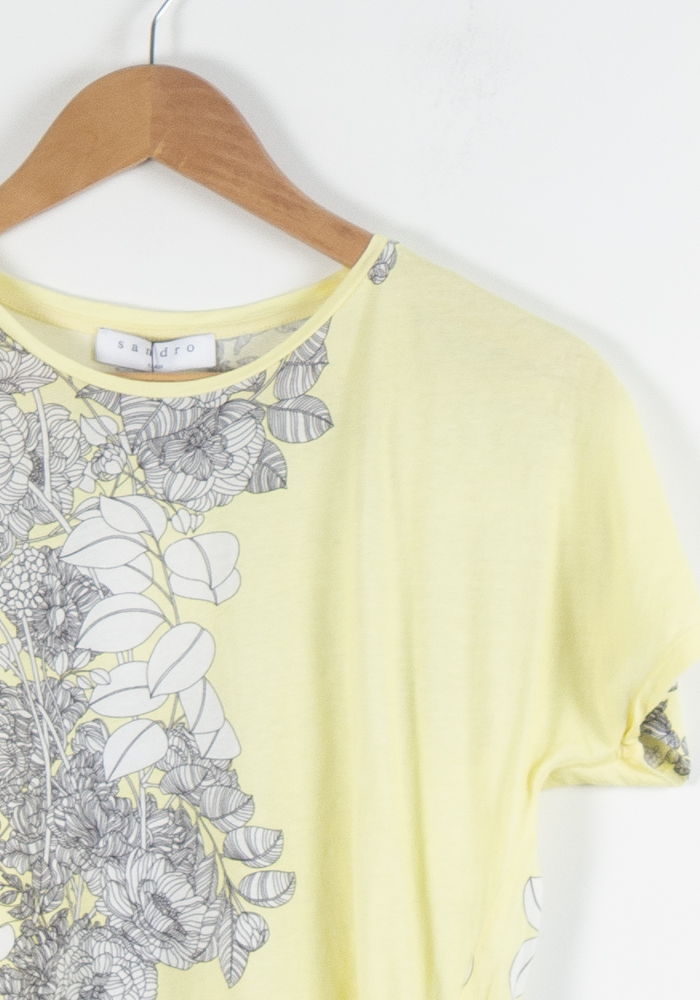 Tee-shirt Jaune et Gris - Taille S/36