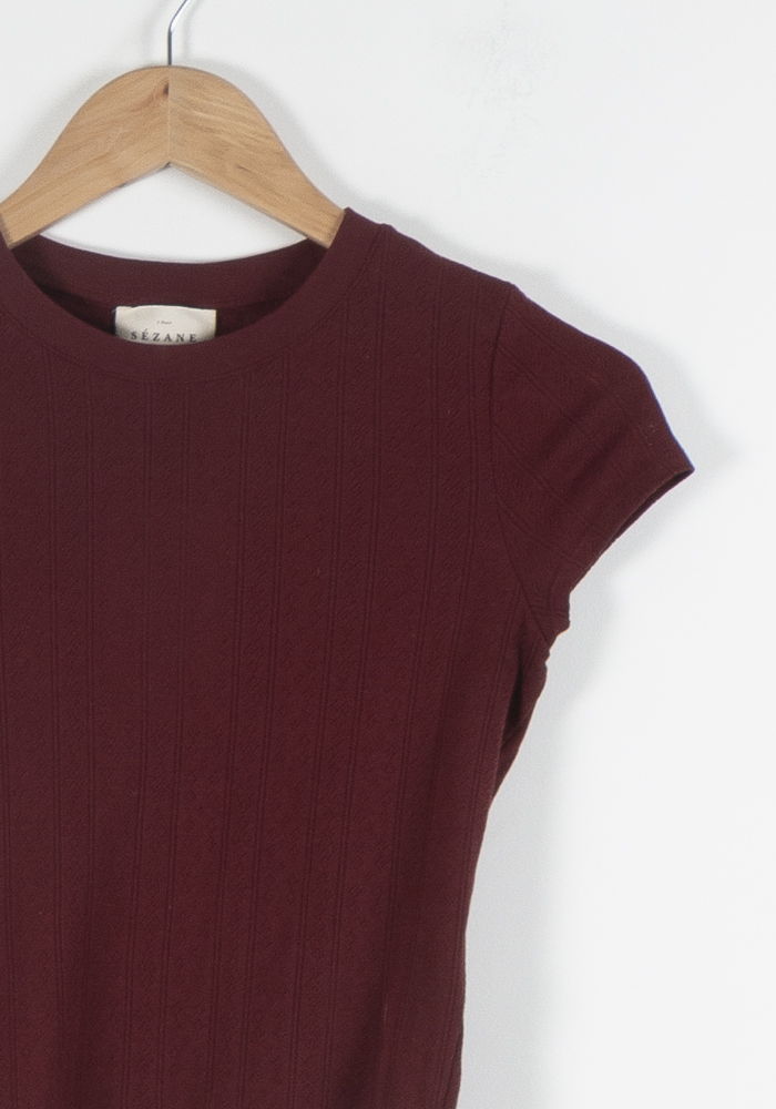 Tee-shirt Bordeaux - Taille S/36