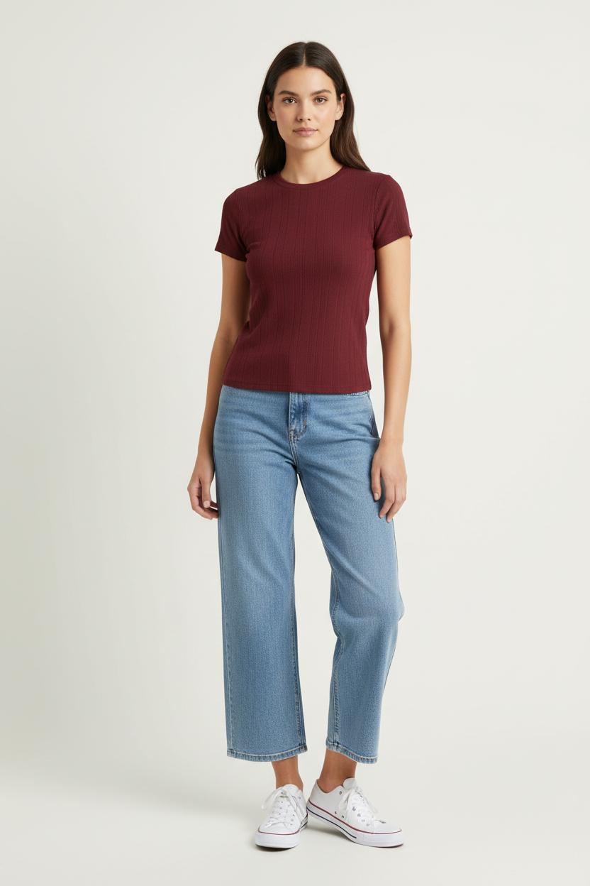 Tee-shirt Bordeaux - Taille S/36