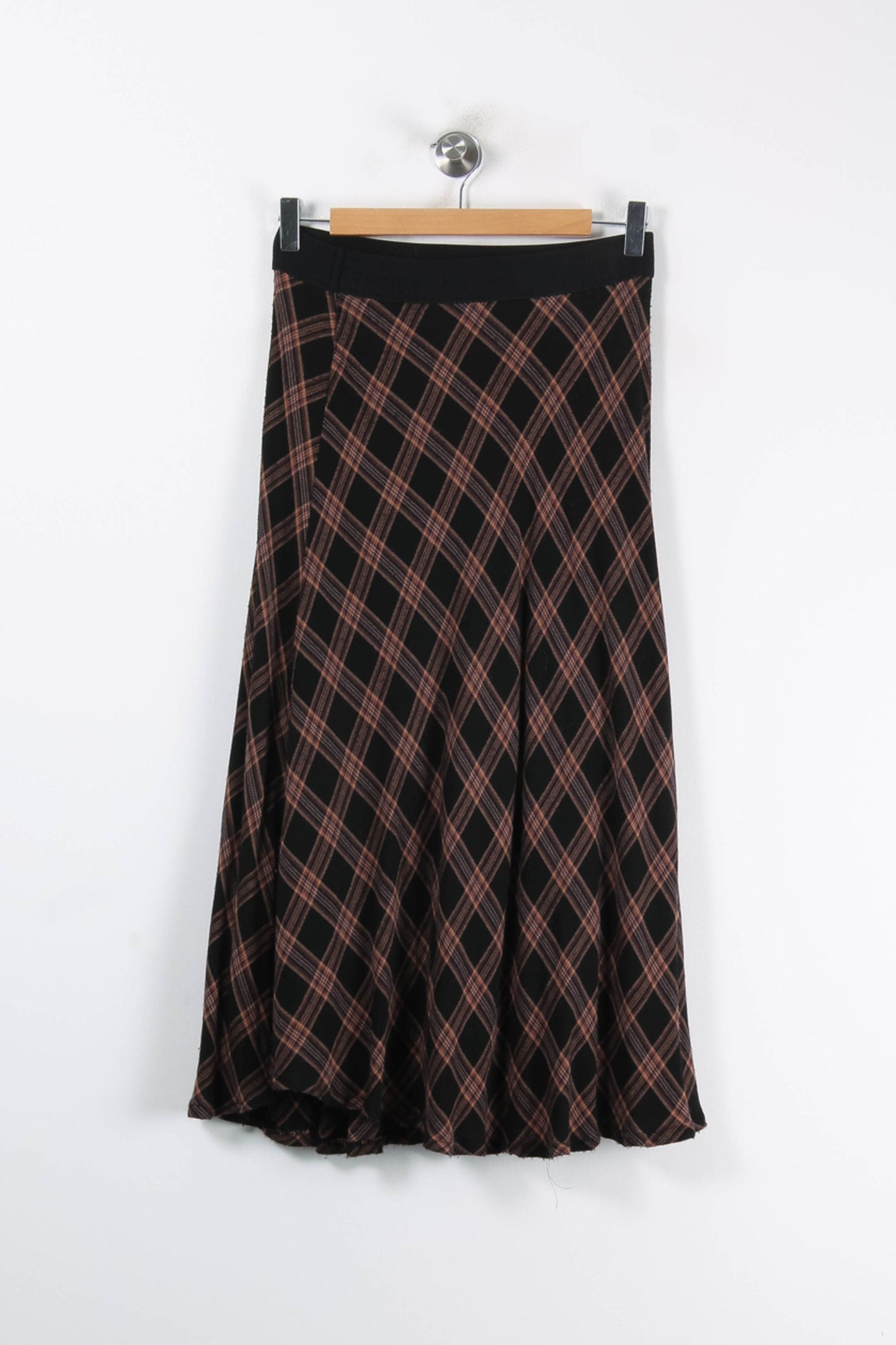 Jupe Longue Noire et Marron - Taille M/38