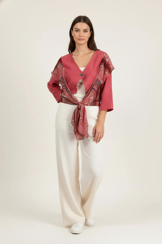 Blouse Rose et Rouge - Taille L/40