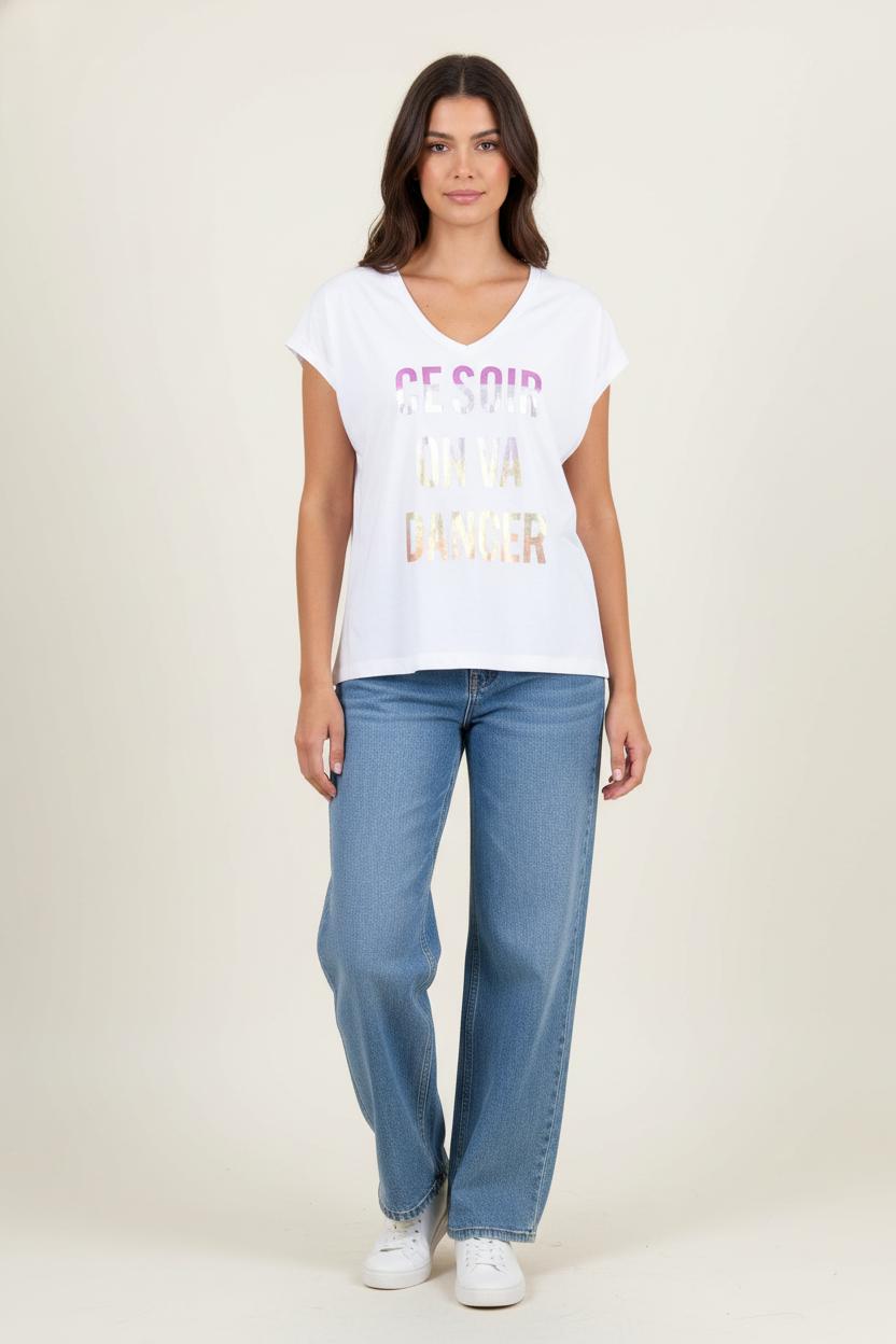 Tee-shirt Blanc - Taille L/40