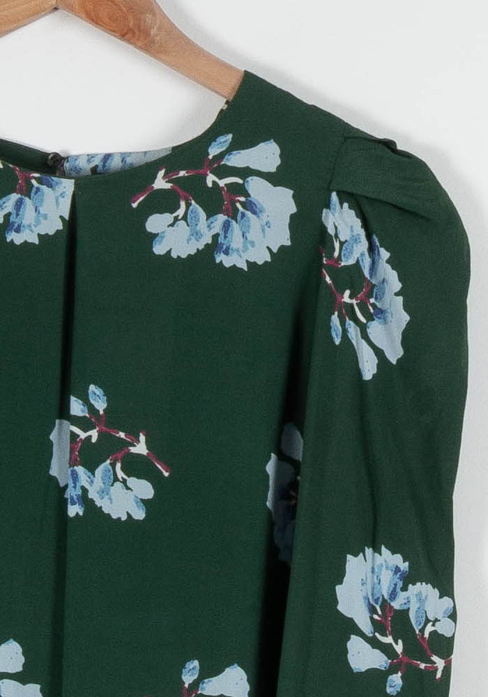 Blouse Verte et Bleue - Taille S/36