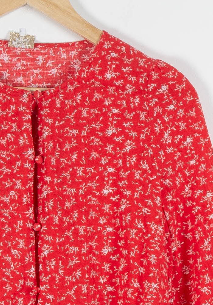 Blouse Rouge et Blanche - Taille S/36