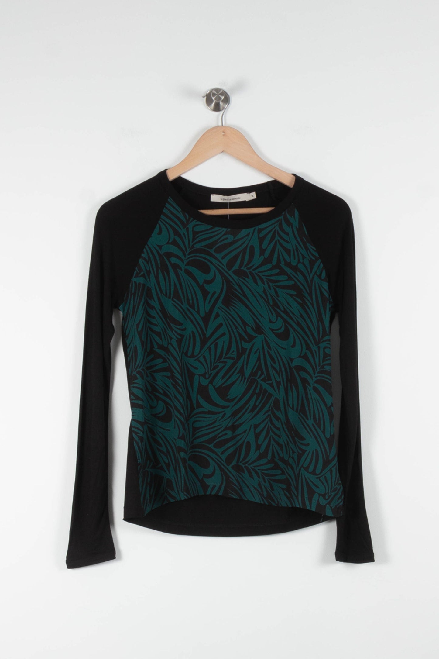 T-shirt Noir et Vert - Taille M/38