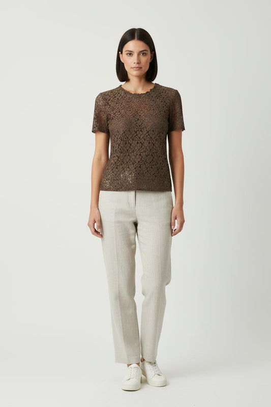 Top Marron - Taille S/36