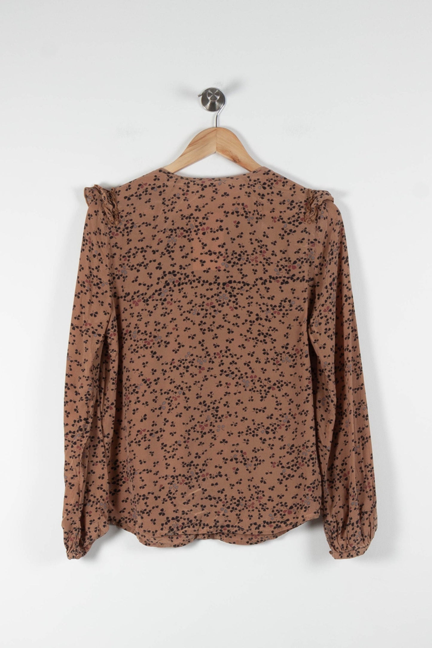 Blouse Marron et Noire - Taille L/40