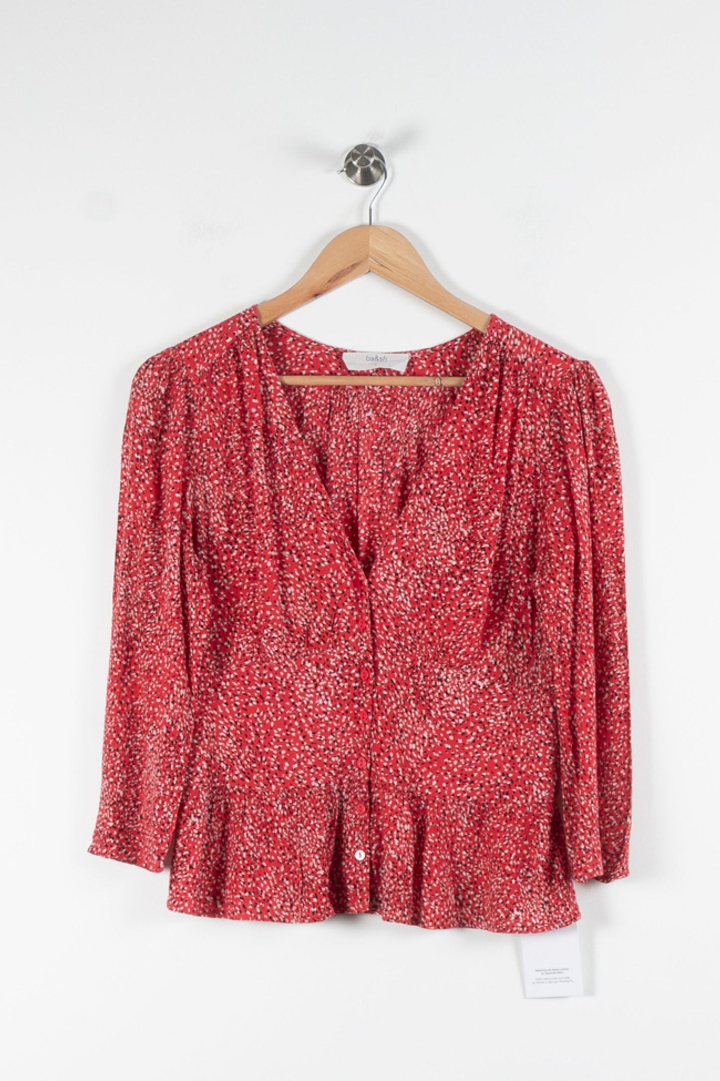 Blouse Rouge et Blanche - Taille M/38