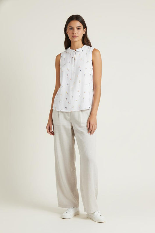 Blouse Sans Manches Multicolore - Taille S/36