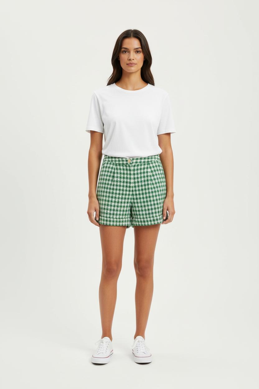Short Vert et Blanc - Taille M/38