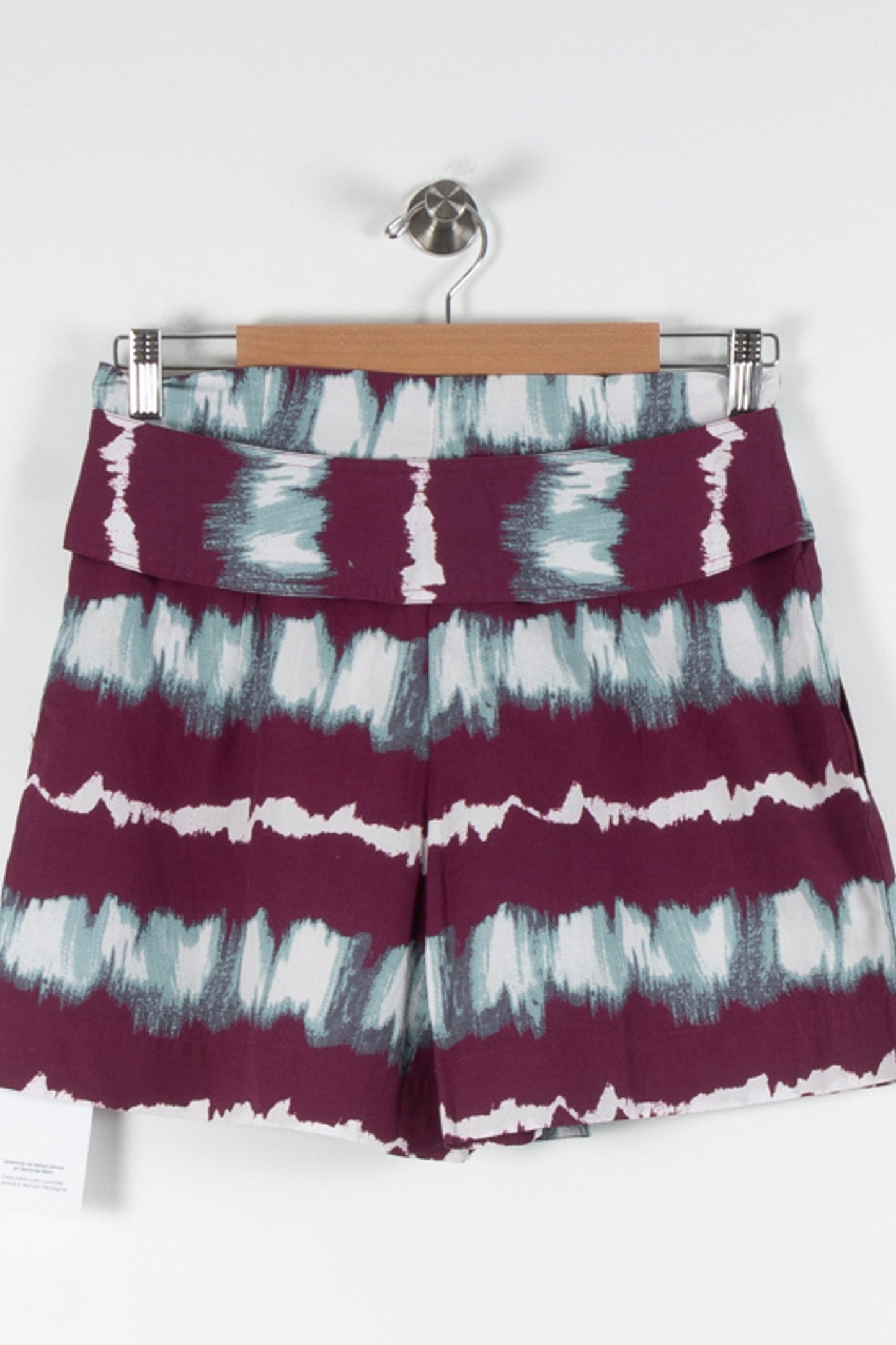 Short Bordeaux et Blanc - Taille M/38