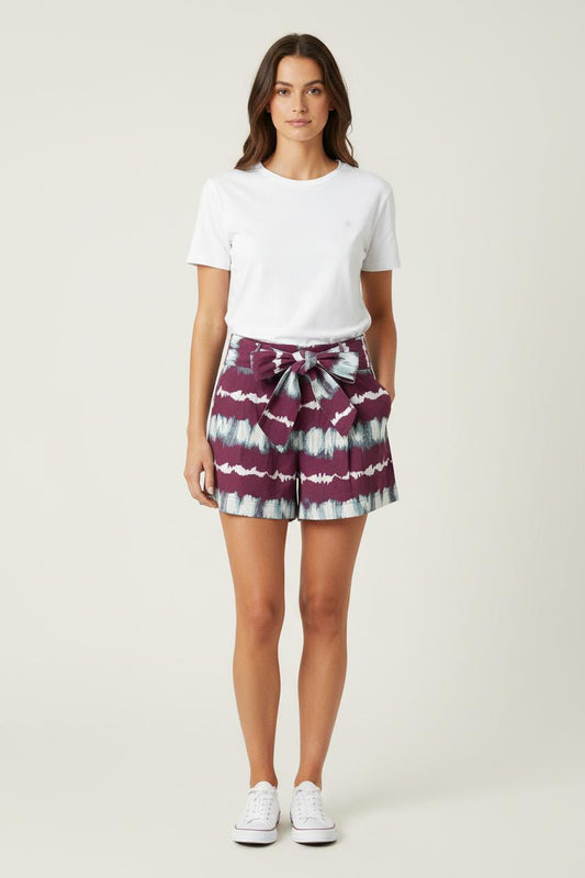 Short Bordeaux et Blanc - Taille M/38