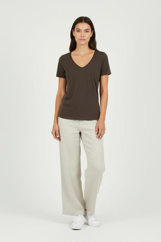 Tee-shirt Marron - Taille S/36