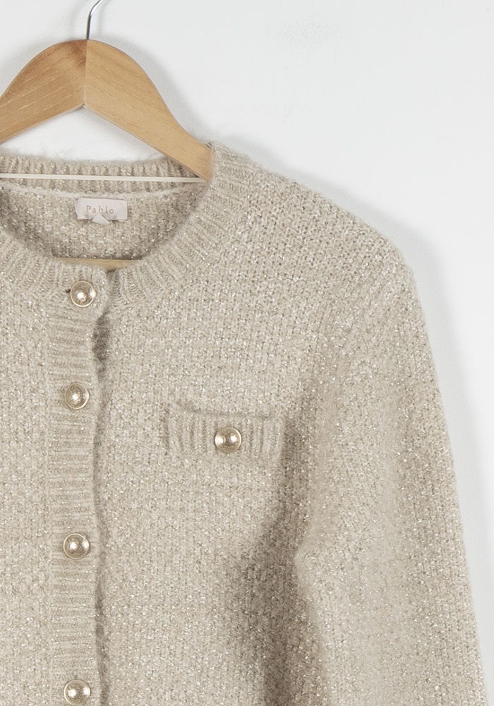 Cardigan Beige - Taille M/38