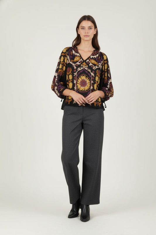 Blouse multicolore - Taille XS/34