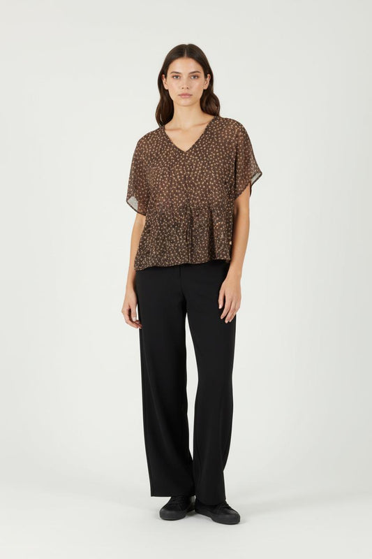 Blouse Verte et Rose - Taille XL/42