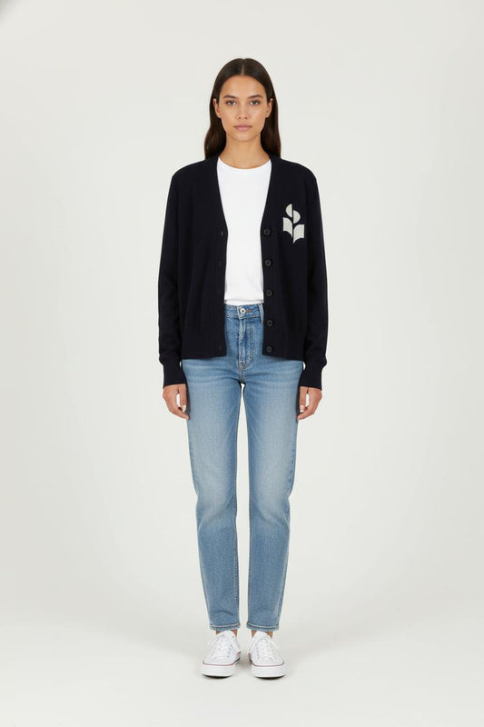 Cardigan Bleu et Blanc - Taille XS/34