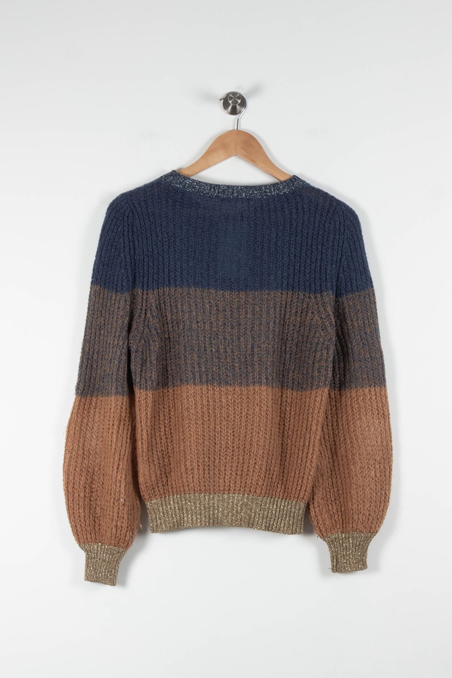 Pull Bleu et Marron - Taille S/36