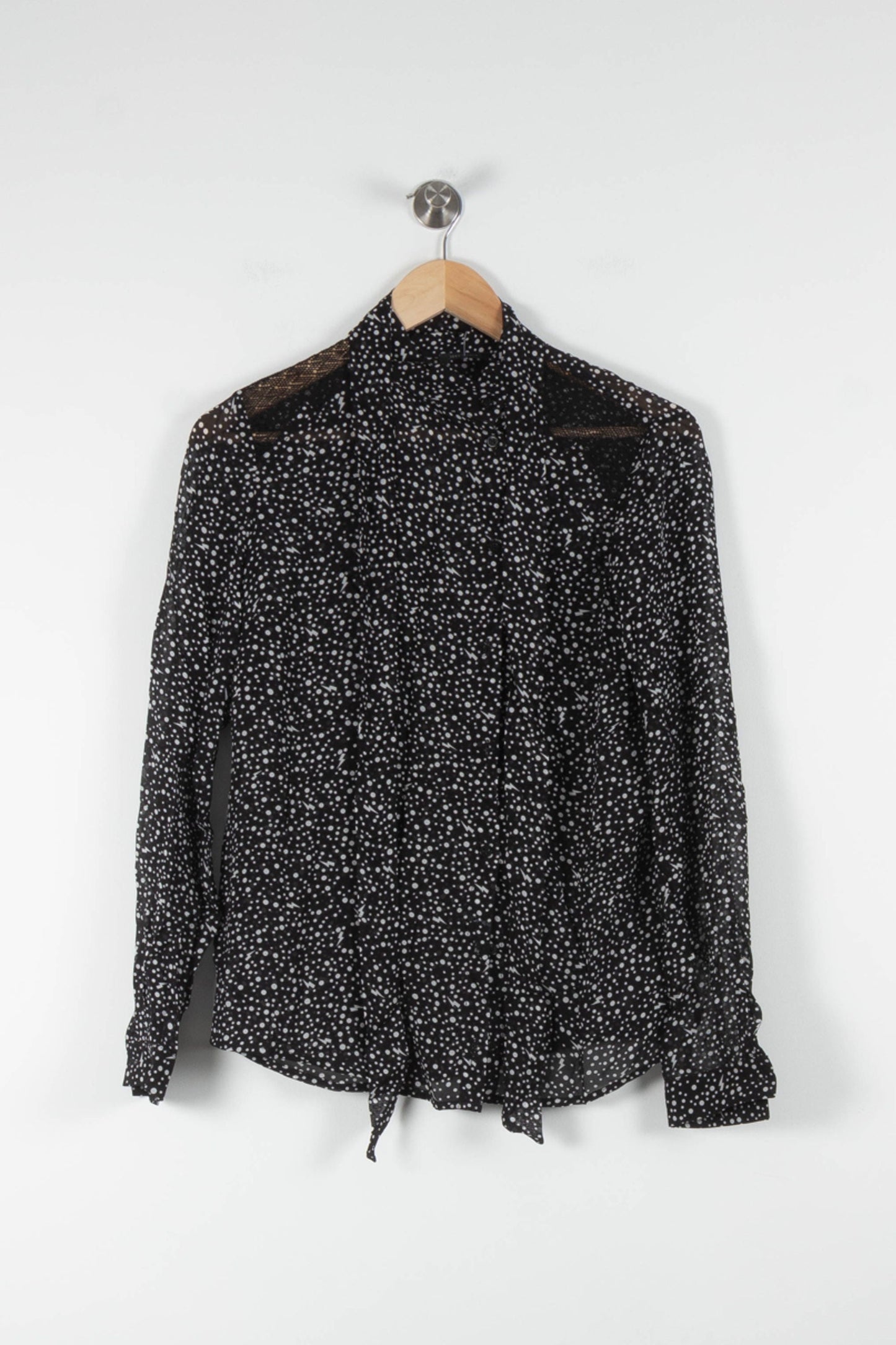 Blouse Noire et Blanche - Taille S/36