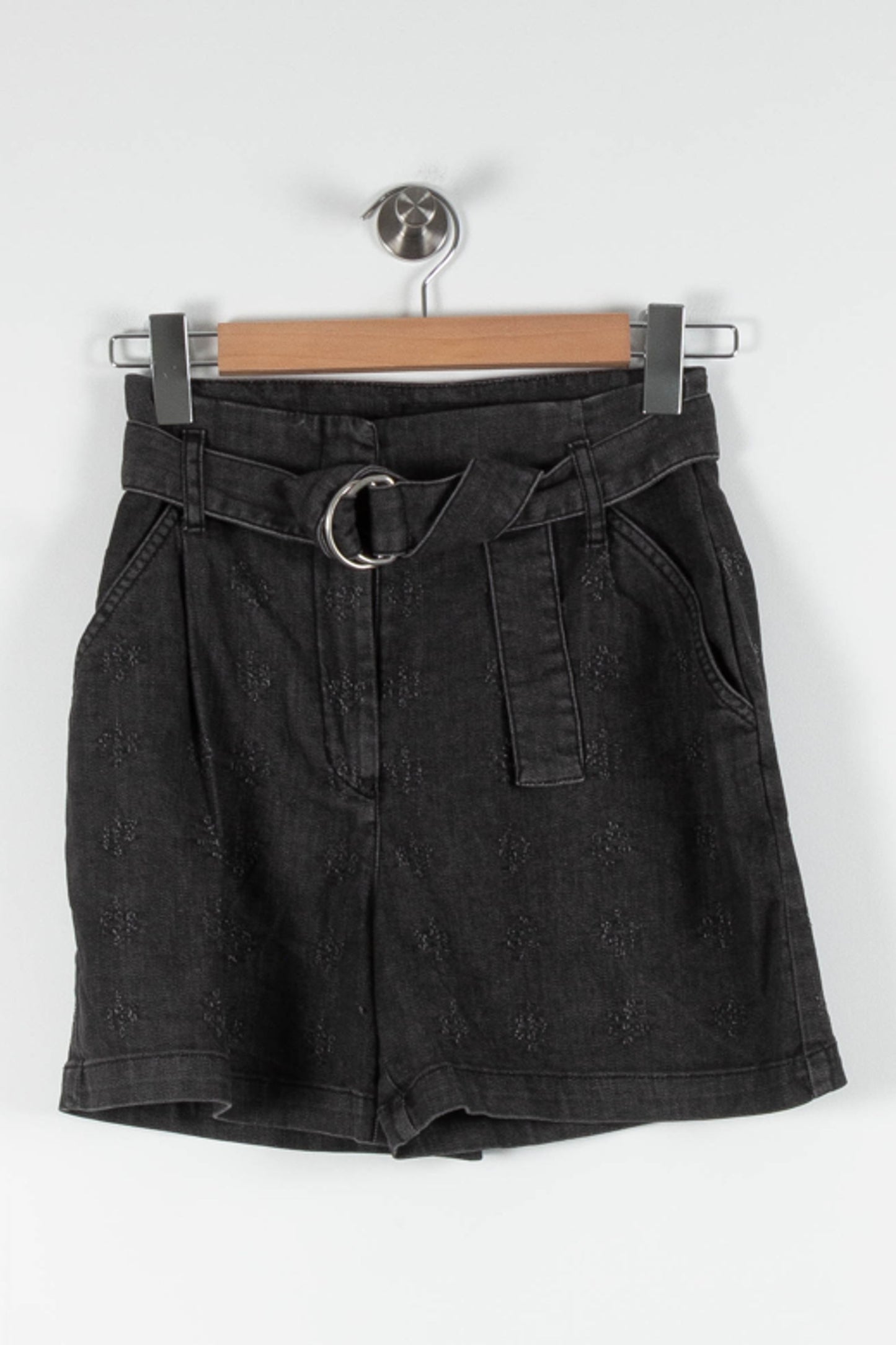 Short Ceinturé Gris - Taille S/36
