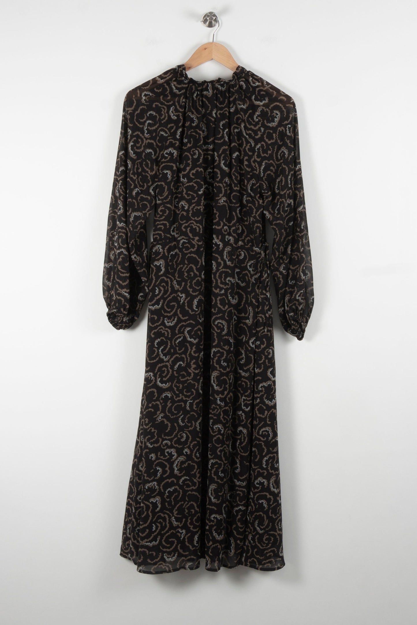 Robe Longue Noire et Beige - Taille S/36