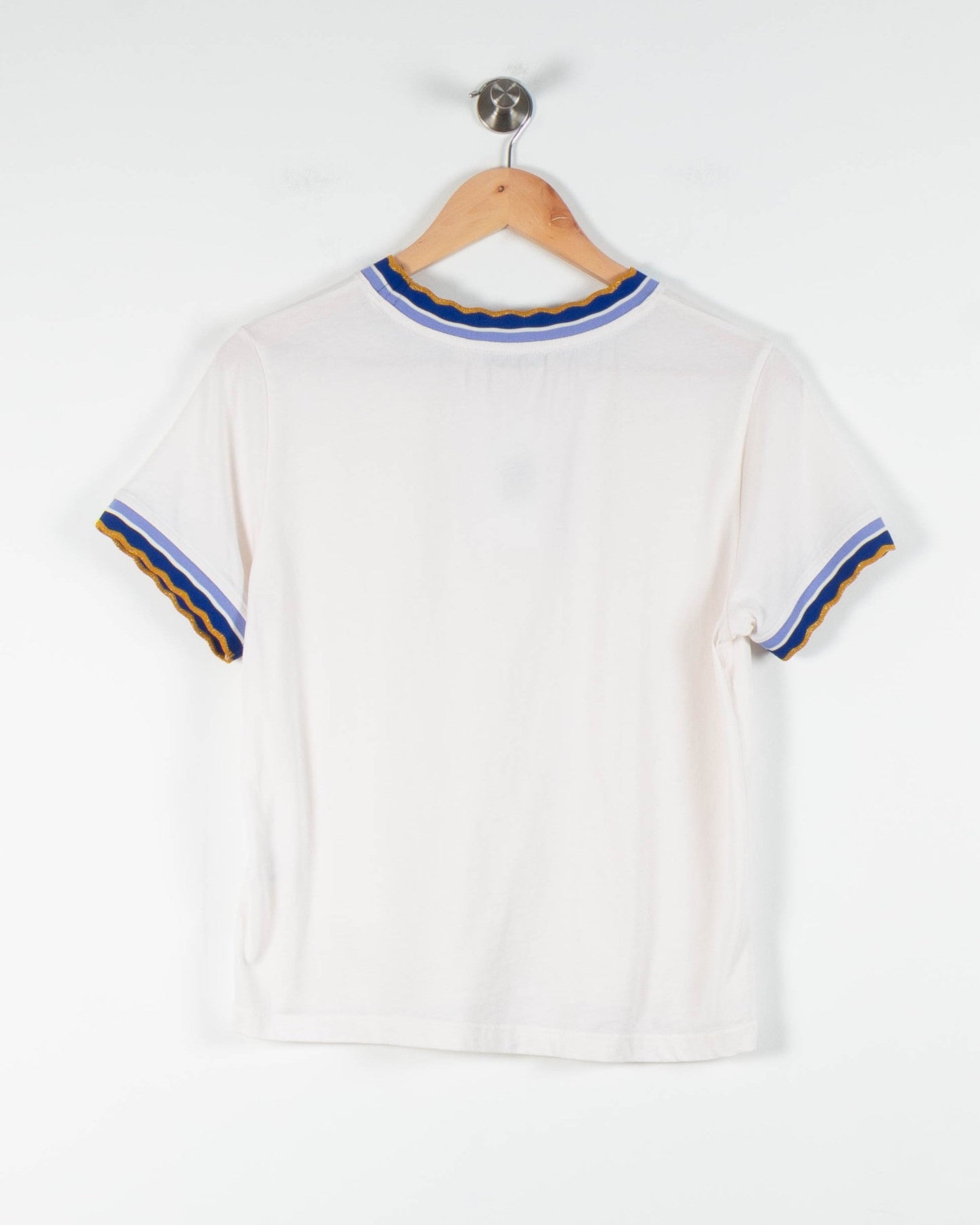 Tee-shirt Blanc et Bleu - Taille S/36