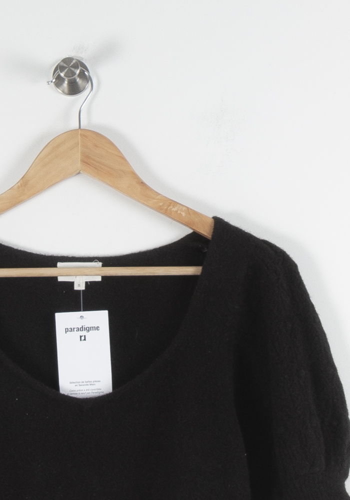 Pull Manches Courtes Noir - Taille S/36