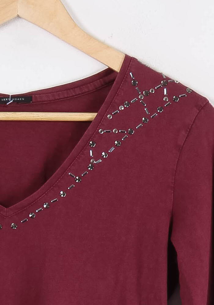 Tee-shirt Manches Longues Violet - Taille S/36